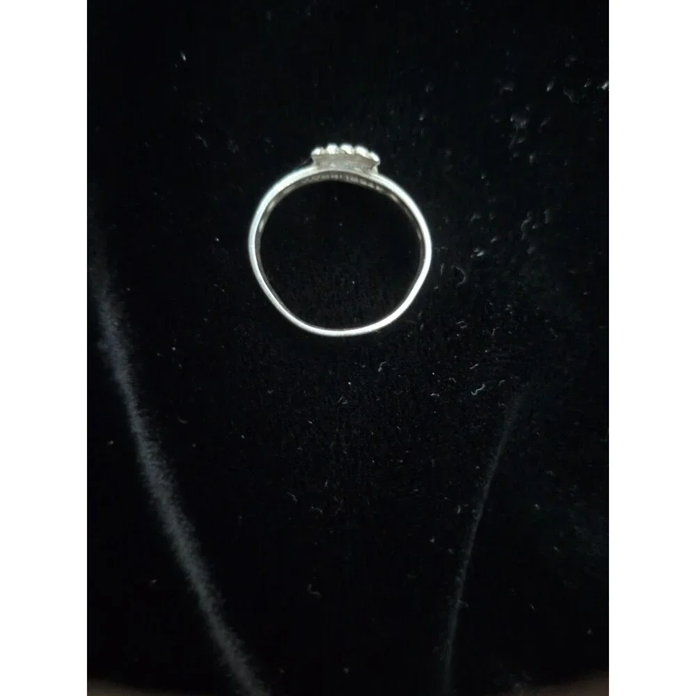 Antique Clark & Coombs Camp Fire Girls Sterling Silver Ring Size XS, No Adjust